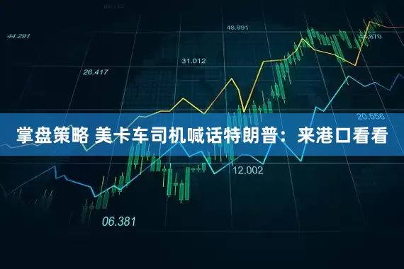 掌盘策略 美卡车司机喊话特朗普：来港口看看